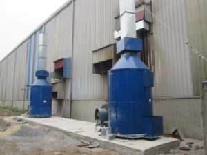 xử lý khí thải nhà máy thép mạ
